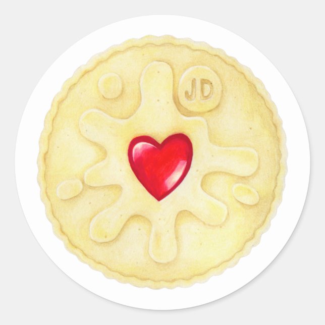 Jammie Dodger Biscuit Sticker (Front)