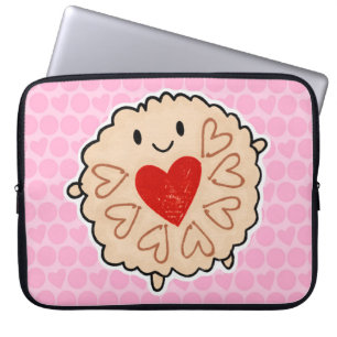 Jammie Dodger Watercolour Laptop Sleeve
