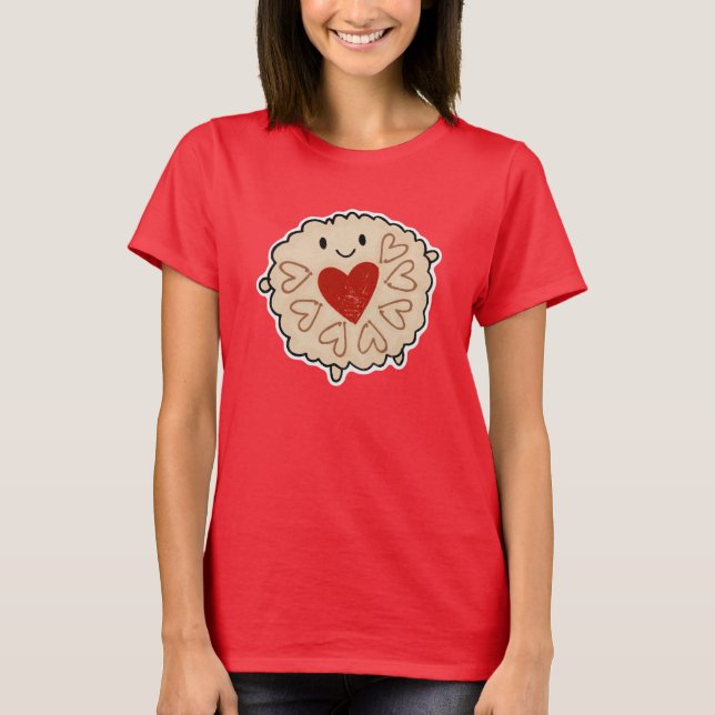 Jammie Dodger Watercolour T-Shirt (Front)