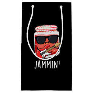 Jammin Funny Rocker Jam Pun  Small Gift Bag
