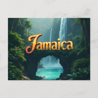 Jamming in jamaica postcard