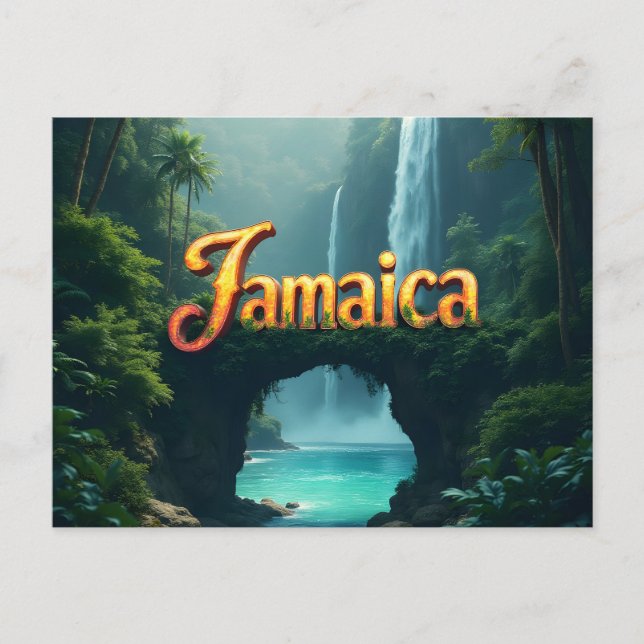 Jamming in jamaica postcard (Front)
