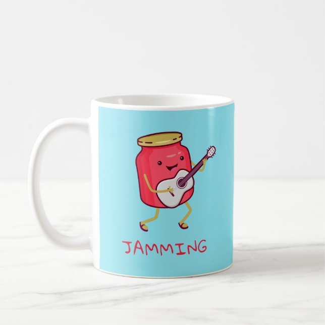 Jamming Pun Coffee Mug (Left)