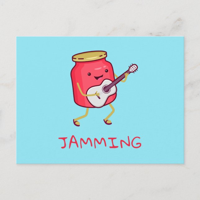 Jamming Pun Postcard (Front)