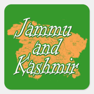 Jammu and Kashmir Square Sticker