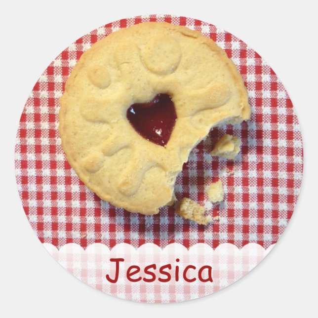 Jammy Dodger Party Sticker (Front)