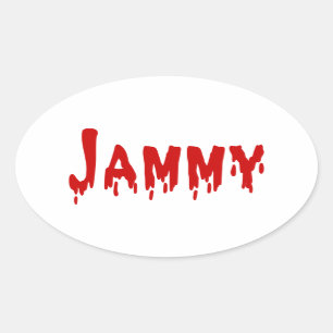 Jammy Oval Sticker
