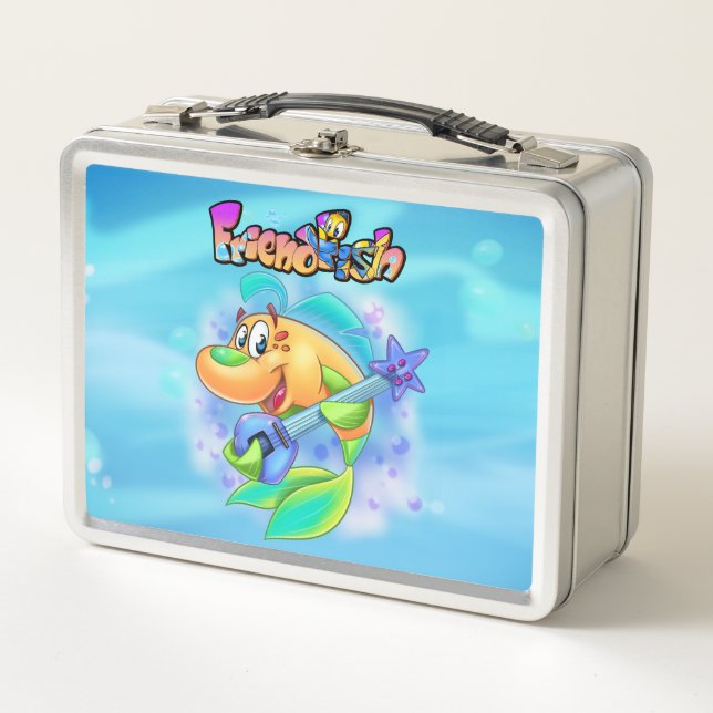 Jammy the Guitar Fish – FriendFish Lunchbox (Front)