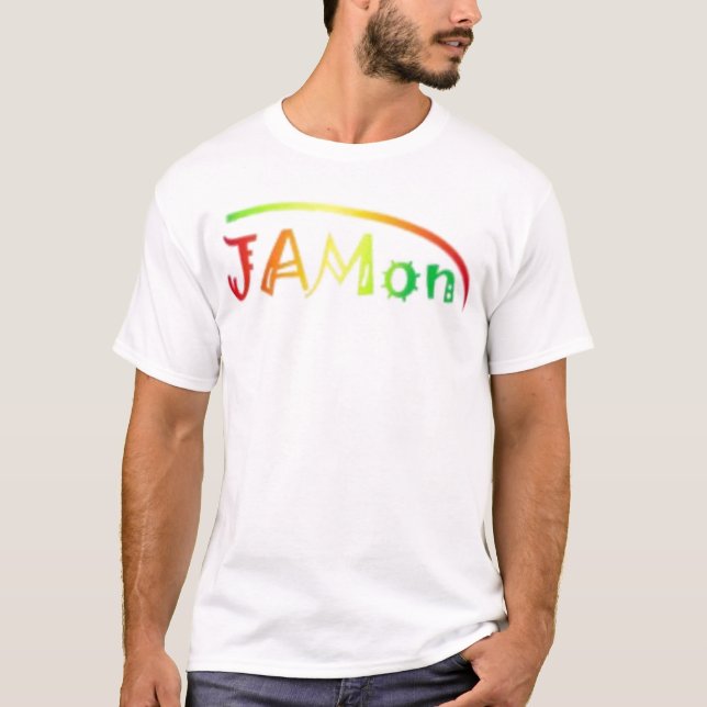 JAMon BaseBall T - Yellow Sleeves T-Shirt (Front)