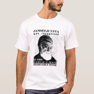 Jamsetji Tata t-shirt design the Best donor tata