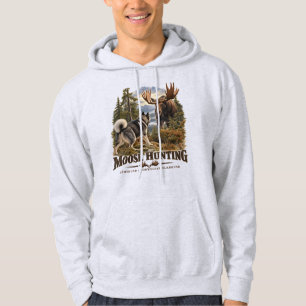 Jämthund Moose Hunting ,Scandinavian Dog Hoodie