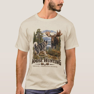 Jämthund Moose Hunting ,Scandinavian Dog T-Shirt
