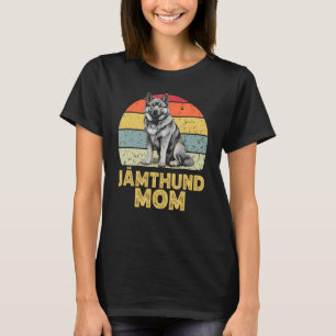Jämthund Swedish Elkhound Dog Mum Retro Cute Dogs  T-Shirt