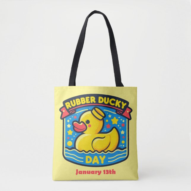 Jan 13th - Rubber Ducky Day Tote Bag (Front)