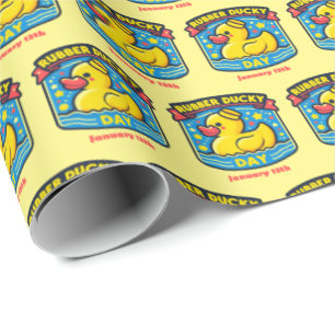 Jan 13th - Rubber Ducky Day Wrapping Paper