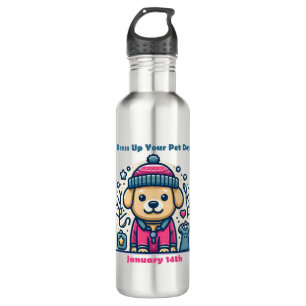 Jan 14th - Dress Up Your Pet Day 710 Ml Water Bottle