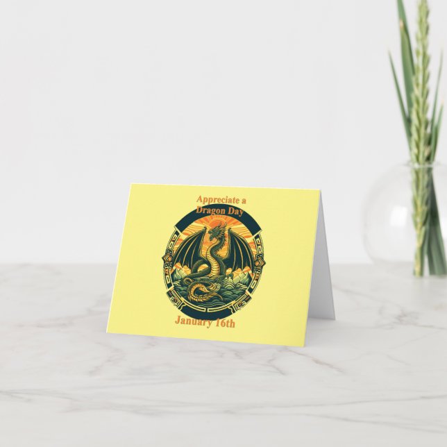 Jan 16th - Appreciate A Dragon Day Card (Front)