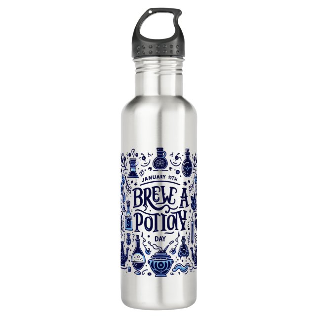 Jan 19th - Brew a Potion Day 710 Ml Water Bottle (Front)
