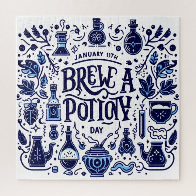 Jan 19th - Brew a Potion Day Jigsaw Puzzle (Vertical)