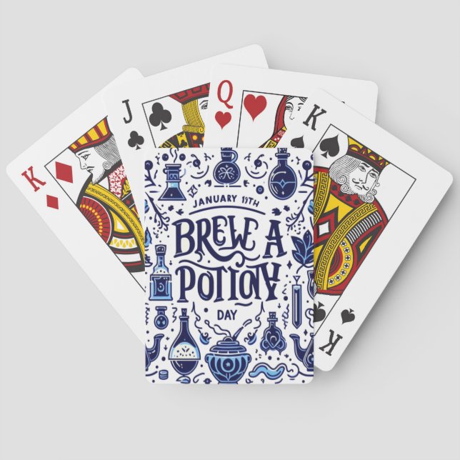 Jan 19th - Brew a Potion Day Playing Cards (Back)