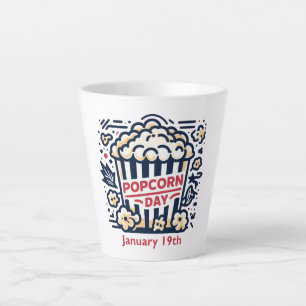 Jan 19th - Popcorn Day Latte Mug