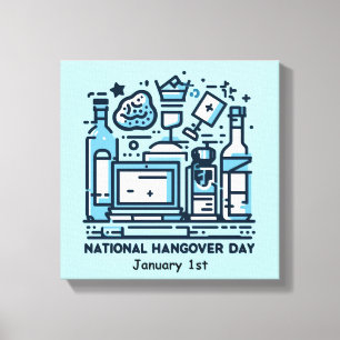 Jan 1st - National Hangover Day Canvas Print