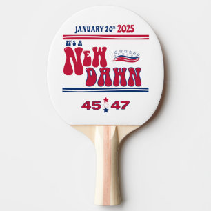 JAN 20 24_it's a new Dawn _dsgn 1 Ping Pong Paddle