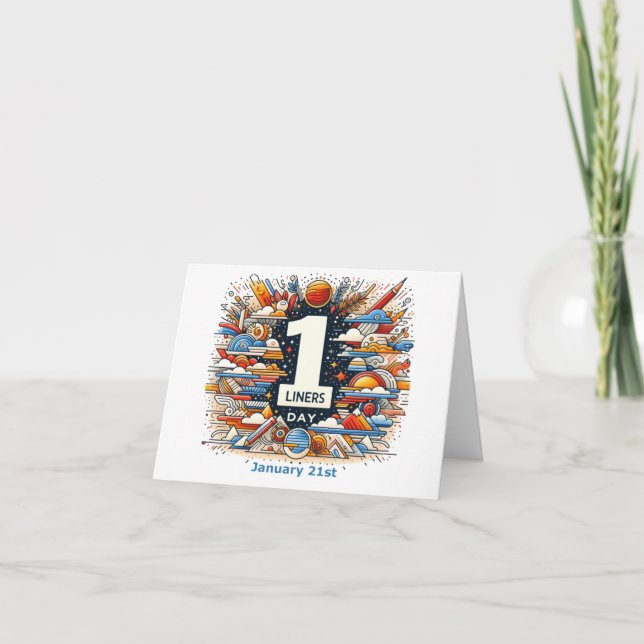 Jan 21st - One Liners Day Card (Front)