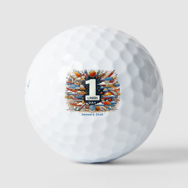 Jan 21st - One Liners Day Golf Balls (Front)