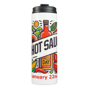 Jan 22nd - Hot Sauce Day Thermal Tumbler