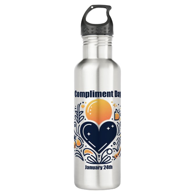 Jan 24th - Compliment Day 710 Ml Water Bottle (Front)
