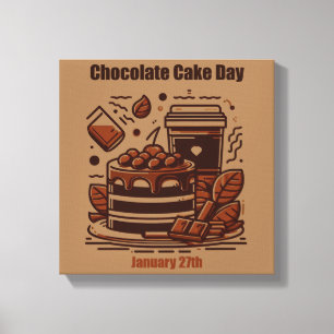 Jan 27th - Chocolate Cake Day Canvas Print