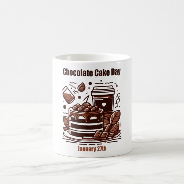 Jan 27th - Chocolate Cake Day Coffee Mug (Center)