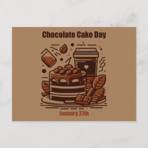 Jan 27th - Chocolate Cake Day Postcard