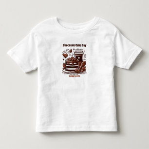 Jan 27th - Chocolate Cake Day Toddler T-Shirt