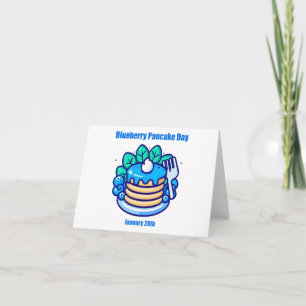 Jan 28th - Blueberry Pancake Day Card