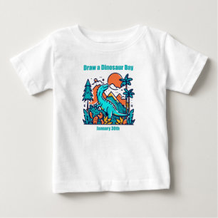 Jan 30th - Draw a Dinosaur Day Baby T-Shirt