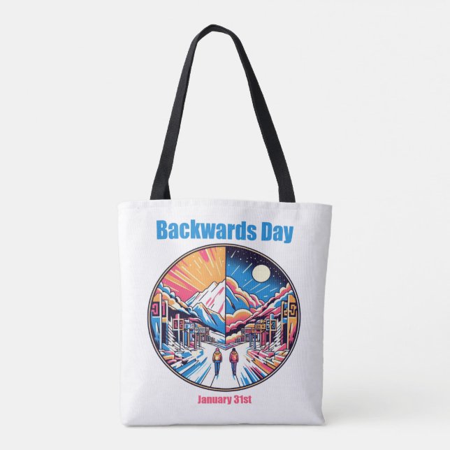 Jan 31st - Backwards Day Tote Bag (Back)
