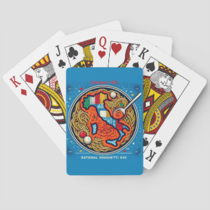Jan 4th - National Spaghetti Day Playing Cards