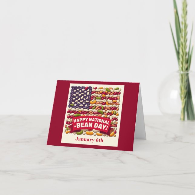 Jan 6th - National Bean Day Card (Front)