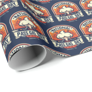 Jan 7th - National Pass Gas Day Wrapping Paper