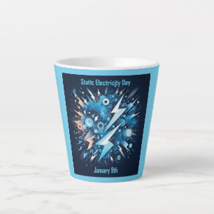Jan 9th - Static Electricity Day Latte Mug