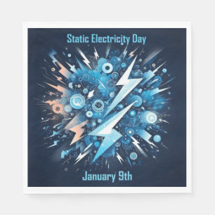 Jan 9th - Static Electricity Day Napkin