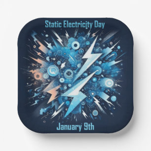 Jan 9th - Static Electricity Day Paper Plate
