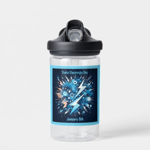 Jan 9th - Static Electricity Day Water Bottle