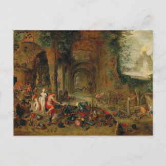 Jan Brueghel - Forge of Vulcan Postcard