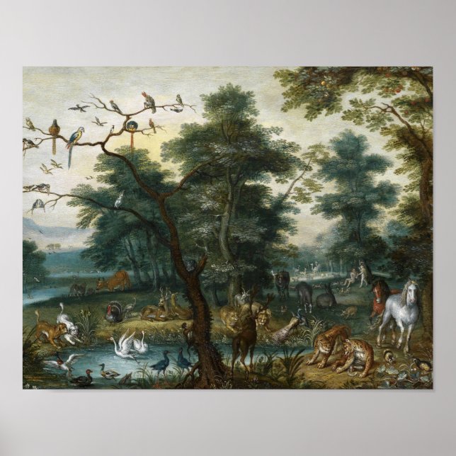 Jan Brueghel the Younger - Paradise Landscape Poster (Front)
