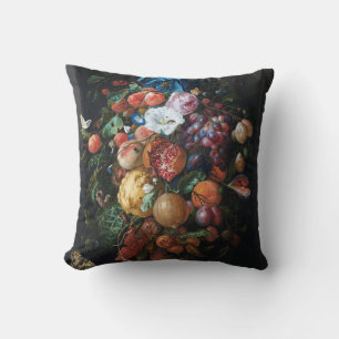 Jan Davidsz de Heem, Festoon of Fruit and Flowers Cushion