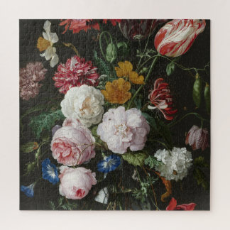 Jan Davidsz. De Heem - Still Life With Flowers Jigsaw Puzzle