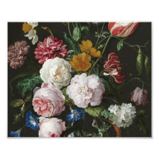 Jan Davidsz. De Heem - Still Life With Flowers Photo Print
